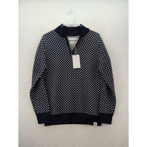 Long Wharf Supply Co Edgartown SeaWell Quarter Zip Navy Blue Sweater NWT Small